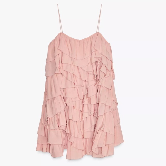 Zara Ruffled Dress ZW Collection - Picture 7 of 9